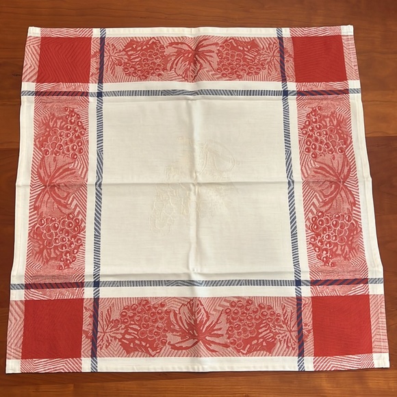 VTG Le Jacquard Français Grapes (Raisins) Napkin & Placemat Set 2 - Picture 5 of 10
